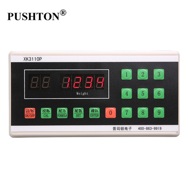 PUSHTON XK3110 Batching Scale Weight Control System Electronic Weighing Load Cell Indicator OEM LED Display Controller
