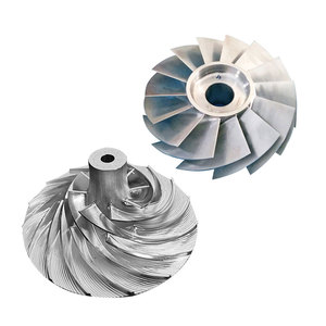 Nickel dựa trên hợp kim đúc bánh xe tuabin RC máy bay phản lực Bộ phận động cơ Titan <span class=keywords><strong>Turbo</strong></span> máy nén bánh xe - Product Image 3