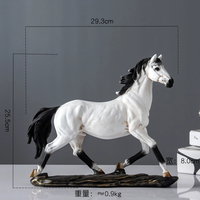 Cheval créatif arrive avec succès Figurine décorative Home Bar Cabinet Ornement pour l'attraction de la richesse