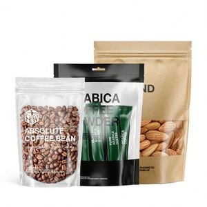 100กรัม250กรัม500กรัม1กิโลกรัมเคลือบด้านล่างเคลือบฟอยล์เปล่าบรรจุถุงกาแฟสีดำพร้อมวาล์ว - Product Image 4