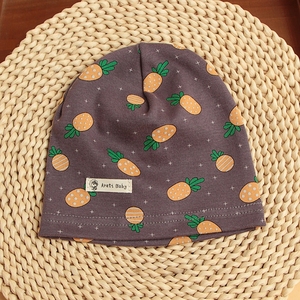 Cappello da bambino primavera autunno sottile monostrato cappello da bambino in cotone lavorato a maglia in cotone traspirante bandane etniche stampate con motivo animale dei cartoni animati - Product Image 4