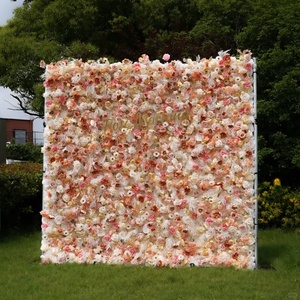 Hochwertige Maßgefertigte Realistische Handgemachte Blumenwand Hochzeitsdekoration Hintergrund Stoff Aufrollbar für Weihnachten - Product Image 3