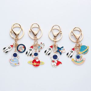 Popular Students Schoolbag Decoration Rocket Star Astronaut Keychains - Product Image 1