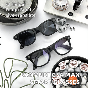 Gafas Inteligentes Sanvnet GS4 Max 2026 con Cámara IA para Exteriores, Lentes Duales, 8MP, 4K, Transferencia Wi-Fi - Product Image 2