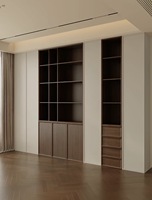 Bibliothèque ouverte, étagère ouverte sur mesure, bibliothèque de rangement moderne pour salon et bureau