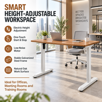 Cadre de bureau électrique réglable en hauteur à double moteur, avec contrôleur de mémoire, pour bureau à domicile