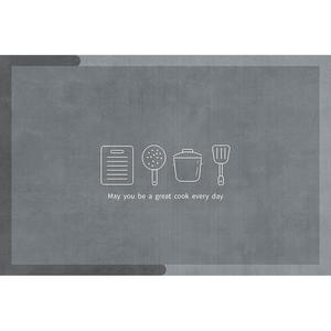 พรมปูพื้นห้องครัวรูปสี่เหลี่ยมผืนผ้ากันลื่นกันน้ำล้างทำความสะอาดได้ทนต่อคราบสกปรกเส้นใยโพลีเอสเตอร์สไตล์นอร์ดิกพรมห้องครัว - Product Image 3