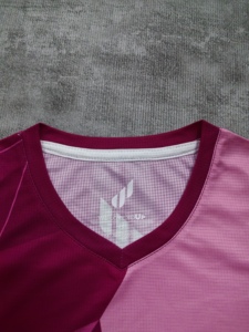 Maglietta Sportiva da <span class=keywords><strong>Donna</strong></span> con Scollo a V, Sublimazione Completa, Asciugatura Rapida, Traspirante, per Badminton, Tennis, Allenamento, Manica Corta - Product Image 2