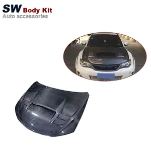 SW Carbon Fiber <span class=keywords><strong>WRC</strong></span> Style Hood para Subaru <span class=keywords><strong>Impreza</strong></span> 10 Upgrade Front Engine Cover Hood Auto Parts - Product Image 1