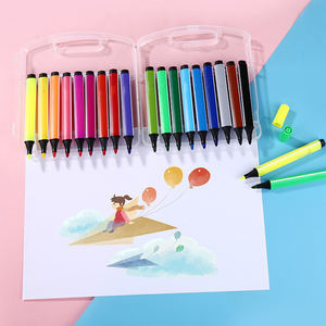 New Triangle Large Capacity <b>Watercolor</b> Marker Creative Washable Non Toxic Art Painting Coloring Graffiti <b>Pen</b> - Product Image 2