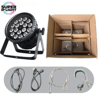 Projecteur LED Par 18*10W RGBW 4-en-1 étanche IP65 180W DMX512 RDM Strobe Wash pour discothèque, DJ, fête en extérieur, spectacle