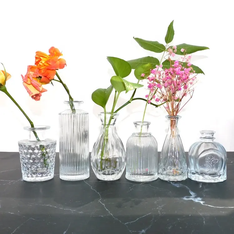 Startseite Freien Garten Neue Luxuriöse Farbe Blume Glas Vase Für Hochzeit Party