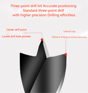 Professional High Carbon Steel Brad Point <b>Drill</b> <b>Bit</b> Set for Precision Woodworking & Furniture Manufacturing - Product Image 4