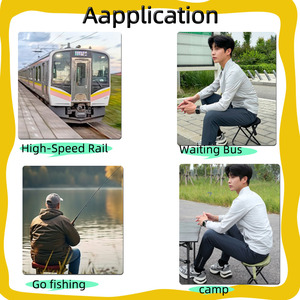 Personalizzabile <span class=keywords><strong>sgabello</strong></span> <span class=keywords><strong>pieghevole</strong></span> portatile ultraleggero esterno da viaggio-friendly piccola sedia a panca in stile borsetta per pesca e campeggio - Product Image 4