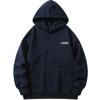 Özel yüksek kalite promosyon reklam ekibi çalışma Hoodie kazak pamuk ağır yüceltilmiş erkek Hoodie tişörtü