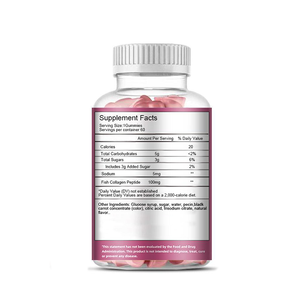 Custom Logo Label Bio Collagen Gummies 60 Count for Adult Hair & Skin <b>Health</b> <b>Antioxidant</b> Support - Product Image 2