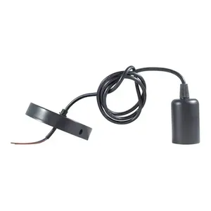 Presa in metallo nero E27 illuminazione interna Standard con cavo da 90cm - Product Image 3