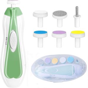 Lime à ongles électrique personnalisée pour bébé avec lumière - Kit de coupe-ongles électrique sûr pour les ongles des orteils et des doigts des nouveau-nés, nourrissons et jeunes enfants - Product Image 1