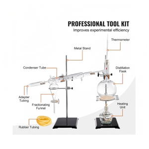 Pot de stockage en verre borosilicate de haute qualité Résistance aux hautes températures et à la corrosion Distillation d'huiles à partir de pétales de fleurs - Product Image 3