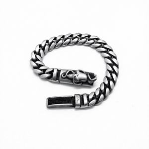 Stainless Steel Cuban Chain Bracelet with Octopus Engraved Clasp Gothic Viking Style Rugged Jewelry <b>for</b> <b>Men</b> Daily Wear - Product Image 2