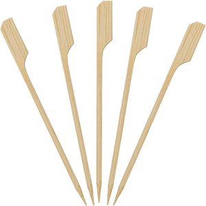 Logo Print 12cm 15cm Bamboo <b>Bbq</b> Stick Skewers Bamboo Teppo Gun Flag Skewers - Product Image 5