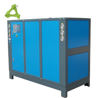 Refroidisseur à spirale industriel refroidi par eau de 15 CV, refroidisseur d'eau industriel de 15 tonnes pour extrudeuse/souffleuse