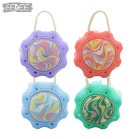 2 in 1 Soft Bath Bubble Bath Flower Scrub Shower Puff Shower Bouquet dengan Jaring TPR
