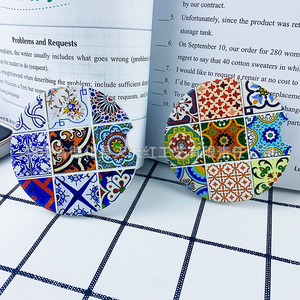 Coussin de siège rond en céramique avec motif floral, base en liège épaissie, pour voiture ou usage domestique, fabriqué à Quanzhou, 2023, 5 - Product Image 1