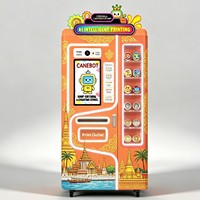定制旅游景点自动售货机 AI UV打印纪念币 无人值守自助售货亭 OEM