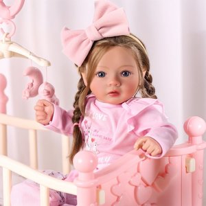 Babeside ตุ๊กตาเด็กแรกเกิดเด็กผู้หญิงวัยหัดเดิน20นิ้ว, ตุ๊กตาทารกเกิดใหม่มีรากมือสำหรับเด็กผู้หญิง - Product Image 1