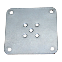 Plaque de montage ronde filetée en acier au carbone zingué 70 mm M8 M10 pour pieds de meubles, canapés, tables et armoires