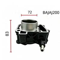 Bloc-cylindre BAJAJ 200 PULSAR 200, alésage 72 mm, kit cylindre moteur de moto, refroidissement par air, hauteur 83 mm