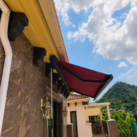 Auvent de balcon motorisé rétractable de qualité supérieure, imperméable, en aluminium avec revêtement PA, auvent de cassette, auvent de terrasse extérieur, auvent de pluie complet