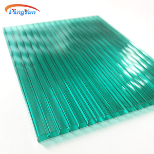 Panneau <span class=keywords><strong>alvéolaire</strong></span> en <span class=keywords><strong>polycarbonate</strong></span> résistant au feu, durable, à haute transmission lumineuse, protection UV, transparent, pour entrepôt - Product Image 1