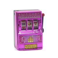 3D EDC Jouet Machine À Sous Réfrigérateur Aimant Doux Promotion Casino Cadeaux Spin Rod Cloche Jeu Jackpot Arcade Personnalisé Réfrigérateur Aimant Machine