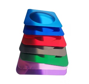 لوحة مرآة فقاعية ملونة مخصصة بتصميم آرت ديكو خفيفة الوزن من الأكريليك مقاس 10×10 بوصة بـ 9 خيارات لونية متينة - Product Image 4