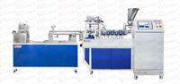 Mini extrudeuses à vis jumelles de laboratoire d'extrudeuse de granulés de mélange maître de couleur en plastique pour extrudeuse en plastique maître