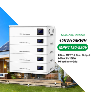 CKMINE 6kw+16kwh 51.2V Système d'alimentation solaire hybride tout-en-un avec batterie, onduleur solaire, système de stockage d'énergie empilable, compatible réseau et hors réseau, 230v - Product Image 3