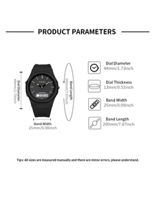 Reloj Digital Electrónico de Moda a Prueba de Agua al por Mayor para Hombre, Reloj Deportivo de Alta Calidad con Fecha Automática y Correa de Plástico - Product Image 6