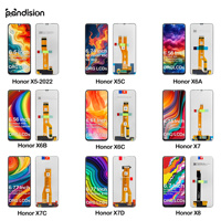 Écrans LCD de téléphone portable Pandision pour Honor X5-2022/X5C/X6A/X6B/X6C/X7/X7C/X7D/X8 – Pièces de rechange pour réparation d'écran LCD