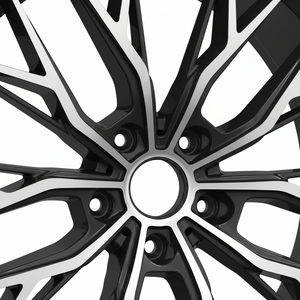 Rines de aleación con patrón intrincado de telaraña, cara pulida y concava para autos deportivos de lujo - Product Image 4