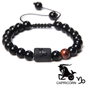Braccialetto con 12 Segni Zodiacali in Pietre Preziose Naturali, Bracciale Curativo Regolabile per <span class=keywords><strong>Uomo</strong></span> - Product Image 4