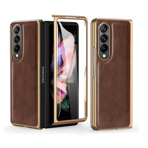 Étui en cuir PU pour <span class=keywords><strong>Z</strong></span> <span class=keywords><strong>Fold</strong></span> 7 avec protection d'écran avant, étui de téléphone portable en cuir pour <span class=keywords><strong>Samsung</strong></span> <span class=keywords><strong>Galaxy</strong></span> <span class=keywords><strong>Z</strong></span> <span class=keywords><strong>Fold</strong></span> 6 5 4 3 <span class=keywords><strong>2</strong></span> - Product Image 4