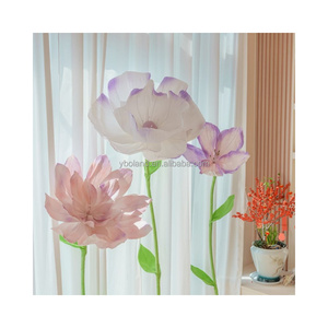 Fotografia <span class=keywords><strong>E</strong></span>-HB009 vetrina centro commerciale decorazione <span class=keywords><strong>fiori</strong></span> <span class=keywords><strong>fiori</strong></span> di carta <span class=keywords><strong>fiori</strong></span> giganti <span class=keywords><strong>fiori</strong></span> grande grande farfalla per il matrimonio - Product Image 3