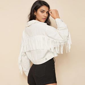 Chaqueta de Mezclilla Transpirable para Mujer, Estilo Casual, Ecológica, con Color Personalizable - Product Image 3