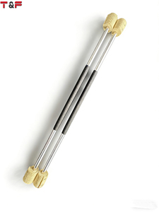Par de Bastones de Contacto para Danza del Fuego con Tubo de Aluminio Resistente y Mango de EPDM - Product Image 3
