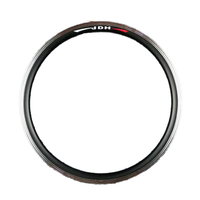 Jante de vélo BMX pliable en alliage d'aluminium noir 20x1.75 à double paroi, profondeur 30 mm, profil V aérodynamique avec surface de freinage CNC