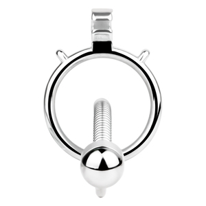 Frrk Newdesign Mannelijke Urethrale Katheter Roestvrijstalen Kuisheidsapparaat Cockkooi Penisplug Fixatie Haan Ring Lock Urethradilator - Product Image 5