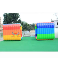 Team Building Inflable Human Flip It Games Team Building Juegos corporativos Inflable Flip Rolling Human Team Building Game