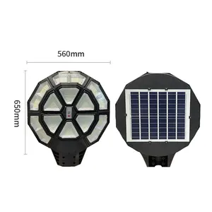 Ip66 impermeable solar de alta potencia de aluminio fundido a presión al aire libre iluminación de carretera 1000W Luz de calle solar todo en una lámparas solares Led